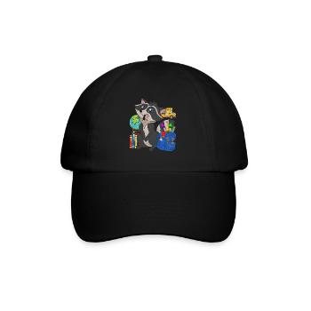 Enrolment Animal Gift Primary School Raccoon - Baseball Cap - black/black - Front