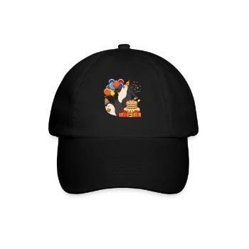 Cadeau de fête d’anniversaire Animal Penguin - Casquette classique - noir/noir - Devant
