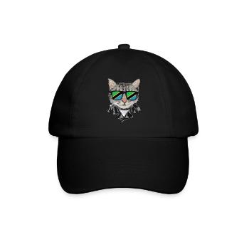 Cat Tanzania Flag Sunglasses - Baseball Cap - black/black - Front