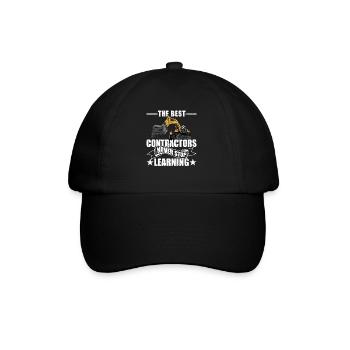 Les meilleurs entrepreneurs n’arrêtent jamais d’apprendre Bricoleur - Casquette classique - noir/noir - Devant