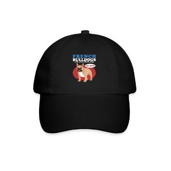 Français Cadeau Bulldog Français Bulldogs - Casquette classique - noir/noir - Devant