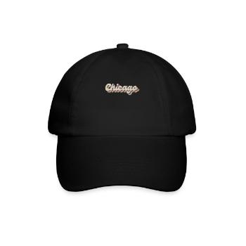 Nostalgique des années 70 USA City - Vintage Chicago - Casquette classique - noir/noir - Devant
