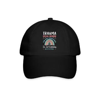 Trauma Travailleur social Profession Emploi Santé mentale - Casquette classique - noir/noir - Devant