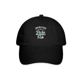 Pêche Humour Le Reste Je M'en Fish Cadeau Pêcheur - Casquette classique - noir/noir - Devant