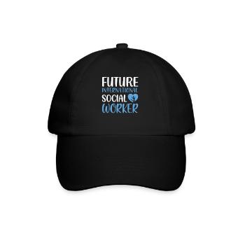 Future International Social Worker Job Profession - Baseball Cap - black/black - Front