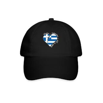 Freedom Faith in God - Greece - Baseball Cap - black/black - Front