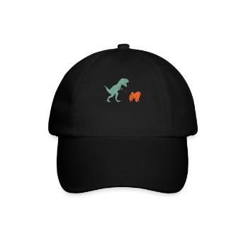 Vintage T-Rex - Baseball Cap - black/black - Front