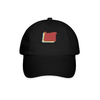 USA State - Vintage Map Oregon - Baseball Cap - black/black - Front