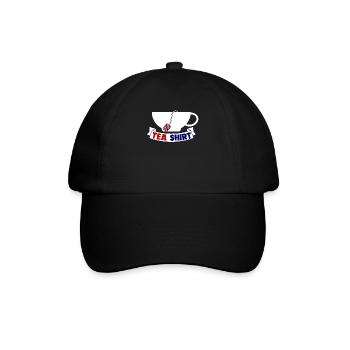 Tea shirt for tea drinkers - Baseball Cap - black/black - Front