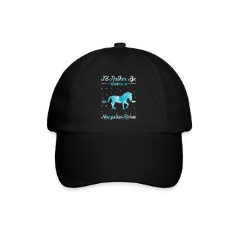 Riding a Mongolian Horse - Baseball Cap - black/black - Front