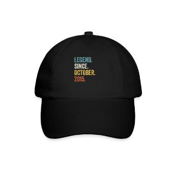 Légende depuis octobre 2015 7ème anniversaire - Casquette classique - noir/noir - Devant