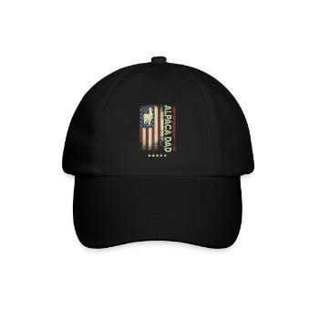 American Flag - Alpaca Dad - Baseball Cap - black/black - Front