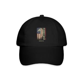 American Flag - Rugby Dad - Baseball Cap - black/black - Front
