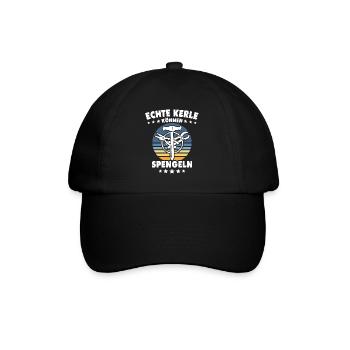 Spengler Beruf Bauspengler Sprüche - Baseballkappe - Schwarz/Schwarz - Vorne