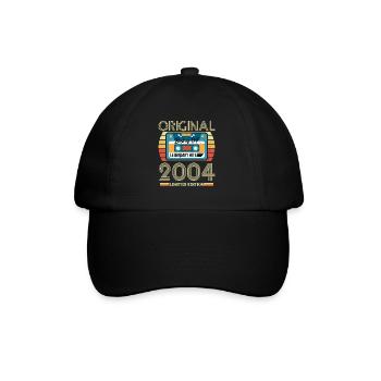 Vintage Geburtstagsgeschenk 2004 Limited Edition - Baseballkappe - Schwarz/Schwarz - Vorne
