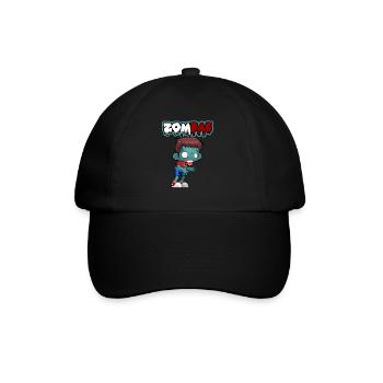 Funny ZomBAE Zombie Halloween - Baseball Cap - black/black - Front