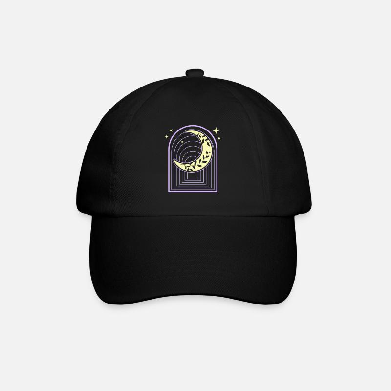 Croissant Pastel Goth Moon Sorcière - Casquette classique - noir/noir
