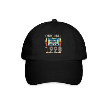 Cadeau D'anniversaire Vintage 1998 Original - Casquette classique - noir/noir - Devant