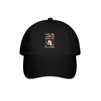 Australian Shepherd Mulled Wine Christmas - Baseball Cap - black/black - Front