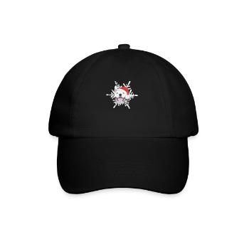 Bull Terrier Merry Christmas - Baseball Cap - black/black - Front