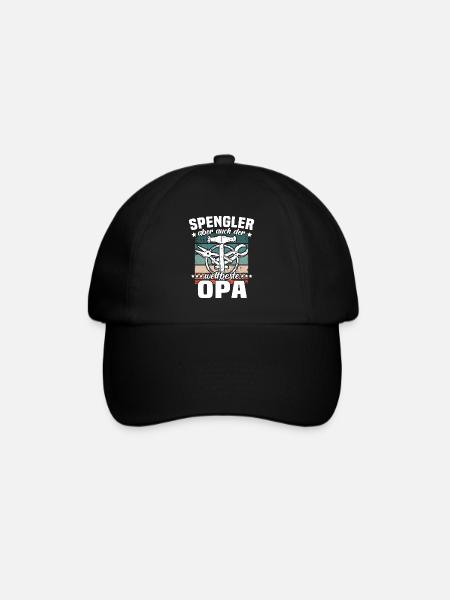 Bauspengler Opa Spengler - Baseballkappe - Schwarz/Schwarz