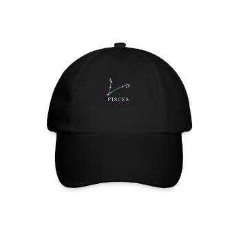 Star constellation Zodiac sign Pisces Pisces - Baseball Cap - black/black - Front