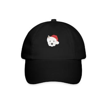 West Highland Terrier Joyeux Noël - Casquette classique - noir/noir - Devant