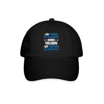 Cadeau pour Frère / Oncle - Un Tonton Exceptionnel - Casquette classique - noir/noir - Devant