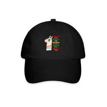black love joy.. Black History Month, llama lovers - Casquette classique - noir/noir - Devant