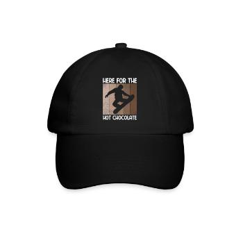Snowboard Spruch für Snowboarder - Baseballkappe - Schwarz/Schwarz - Vorne