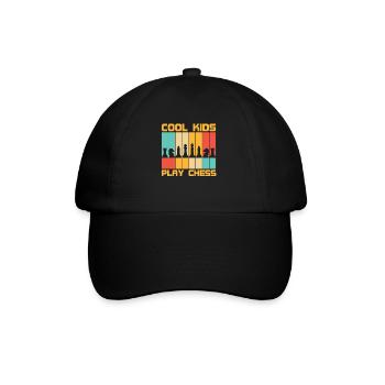 Cool Kids Play Chess Chess Pieces Chess Player - Baseball Cap - black/black - Front