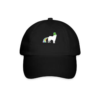 St. Patrick's Dog - American Eskimo Hund - Baseball Cap - black/black - Front