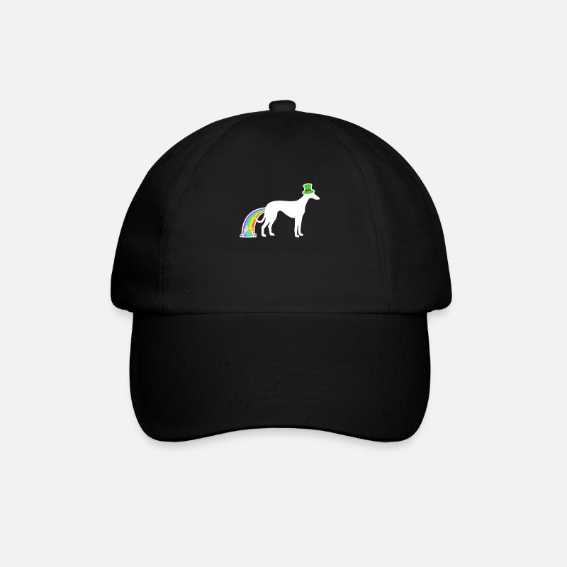 St. Patrick’s Dog - Whippet - Casquette classique - noir/noir