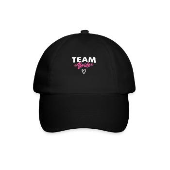 Team Braut Bride - Baseball Cap - black/black - Front