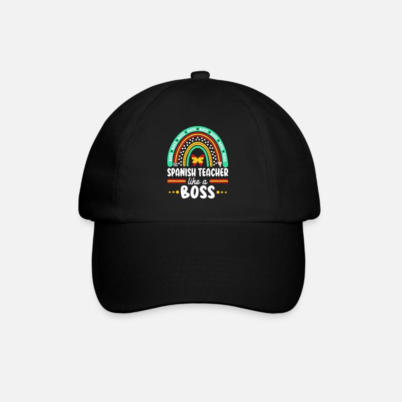 Humour Prof d'Espagnol Comme Boss Enseignant - Casquette classique - noir/noir