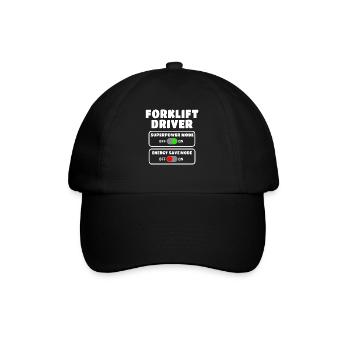 Forklift Driver Forklift Warehouse Forklift - Baseball Cap - black/black - Front