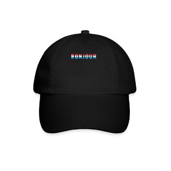 Bonjour Good Morning Country France - Baseball Cap - black/black - Front