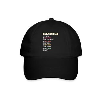 Funny Sansa Players Thumb Piano Music Mbira Lovers - Baseball Cap - black/black - Front