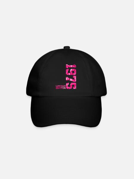 51. GEBURTSTAG PINK LIMITED EDITION 1975 - Baseballkappe - Schwarz/Schwarz