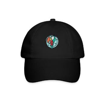 crazy dodo bird from Mauritius - Baseball Cap - black/black - Front