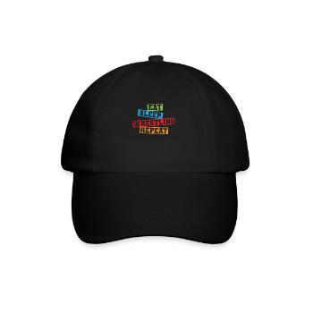 Eat sleep Wrestling Repeat Show Fight - Baseball Cap - black/black - Front