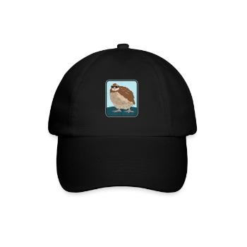 Quail Quail Breeder | Quail Keeping Gift - Baseball Cap - black/black - Front