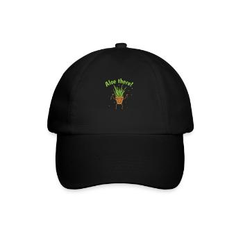 Aloe there! Aloe Vera Cream Cosmetics - Baseball Cap - black/black - Front