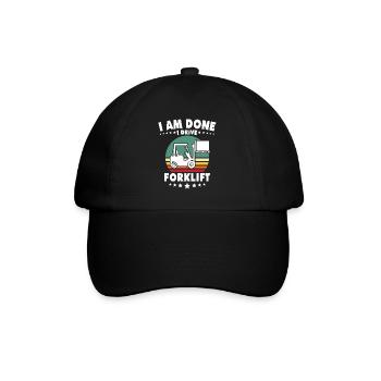 Forklift Forklift Driver - Baseball Cap - black/black - Front