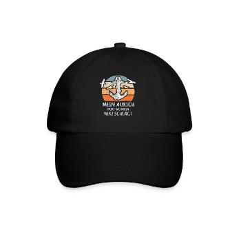 Auricher Sprüche Aurich - Baseballkappe - Schwarz/Schwarz - Vorne