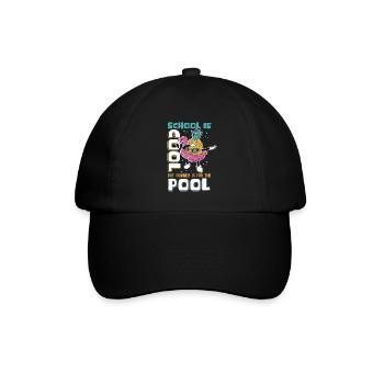 Summer Holidays School Student Holiday Gift - Baseball Cap - black/black - Front
