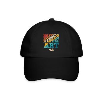 Koreanischer Kampfsport Hapkido - Baseballkappe - Schwarz/Schwarz - Vorne