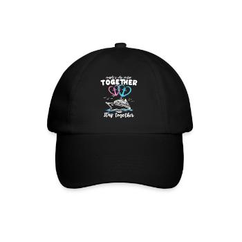 Cruise Couple Sea Voyage Cruise Ship - Baseball Cap - black/black - Front
