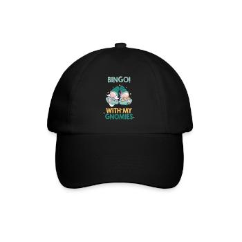Bingo avec mes gnomies Bingo drôle - Casquette classique - noir/noir - Devant