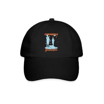 Cornhole Player Grandpa Bean Bag Blind Hole Gift - Casquette classique - noir/noir - Devant